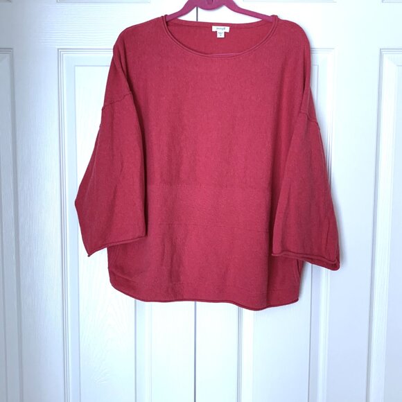 PURE J JILL Cotton and CASHMERE Nantucket Red  Sweater Size M - Picture 10 of 12